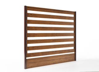 Hornval Plotový panel s lamelami 150 x 200 cm Zlatý Dub